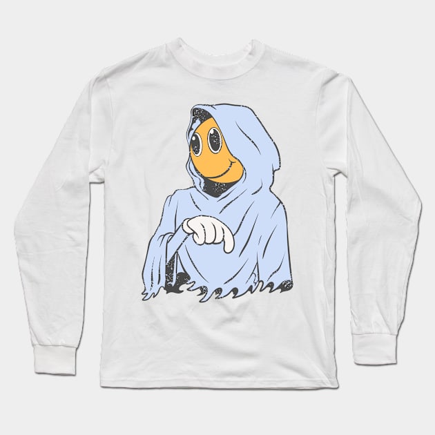 Reaper smiley Long Sleeve T-Shirt by phsycartwork